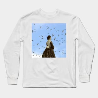 If I Fell - Surreal/Collage Art Long Sleeve T-Shirt